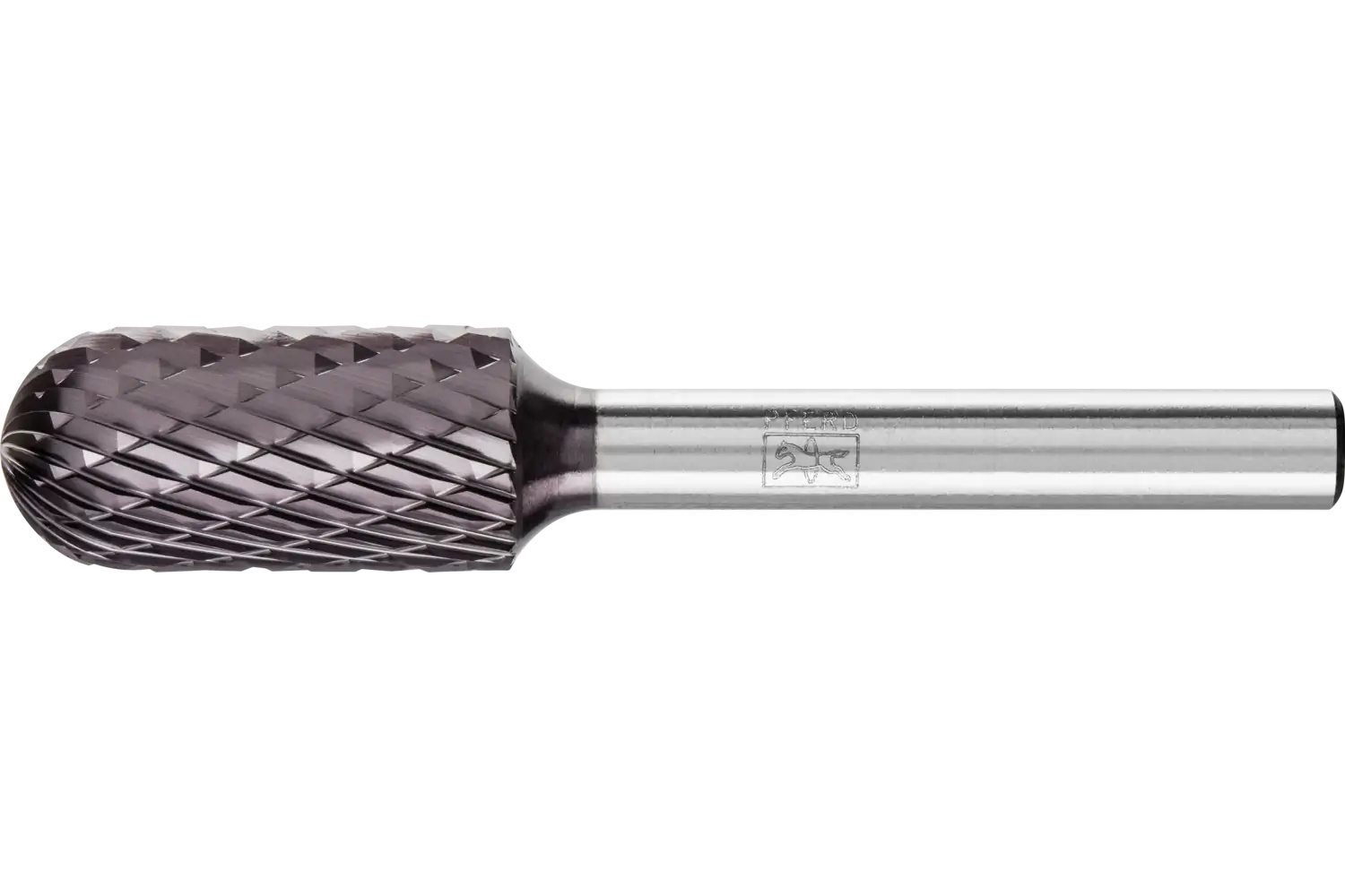 Picture of Pferd Carbide Bur SC-5L6 Cylindrical Radius End Double Cut 1/2" x 1" x 1/4" Shank